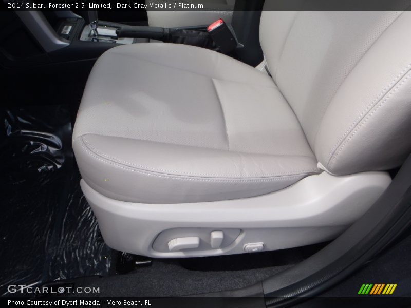 Dark Gray Metallic / Platinum 2014 Subaru Forester 2.5i Limited