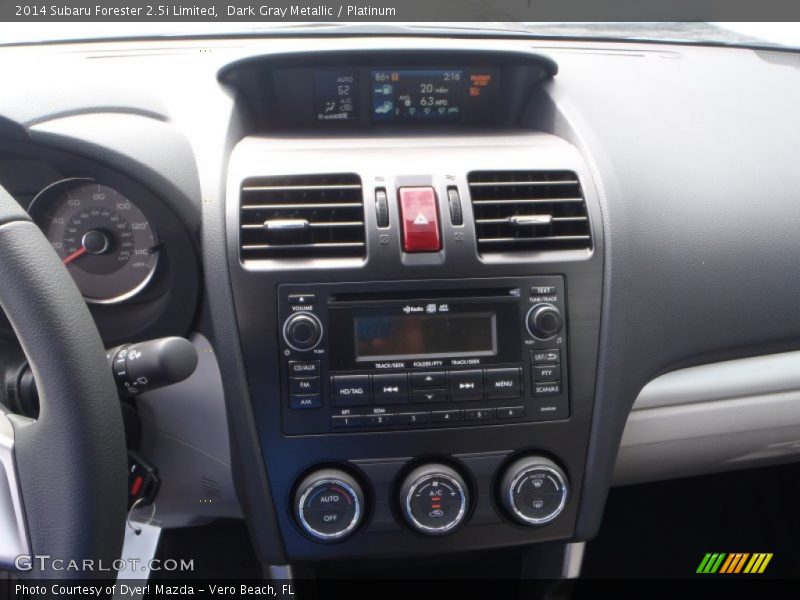 Dark Gray Metallic / Platinum 2014 Subaru Forester 2.5i Limited