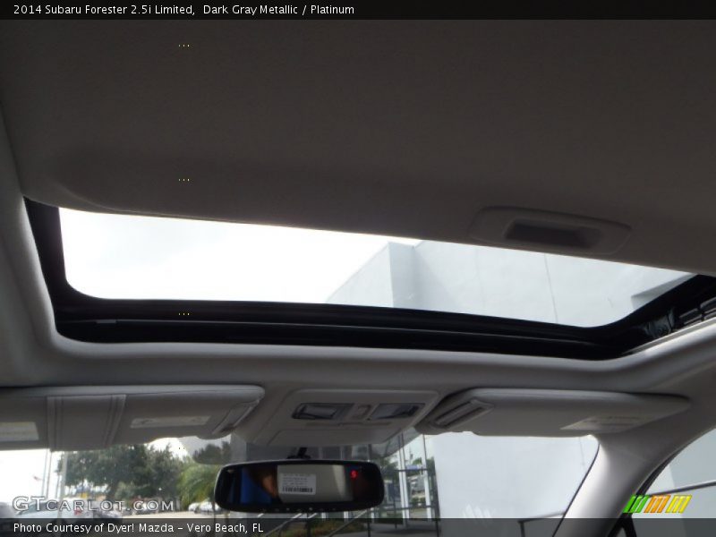 Dark Gray Metallic / Platinum 2014 Subaru Forester 2.5i Limited