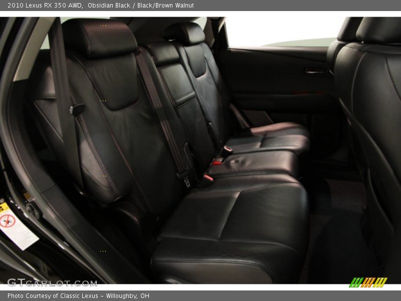 Obsidian Black / Black/Brown Walnut 2010 Lexus RX 350 AWD
