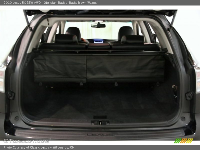 Obsidian Black / Black/Brown Walnut 2010 Lexus RX 350 AWD