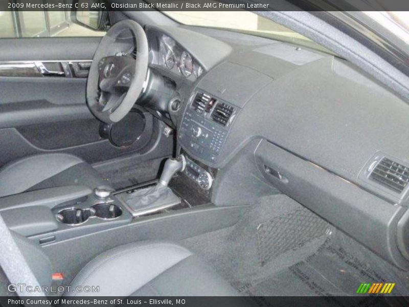 Obsidian Black Metallic / Black AMG Premium Leather 2009 Mercedes-Benz C 63 AMG