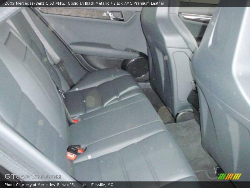 Obsidian Black Metallic / Black AMG Premium Leather 2009 Mercedes-Benz C 63 AMG