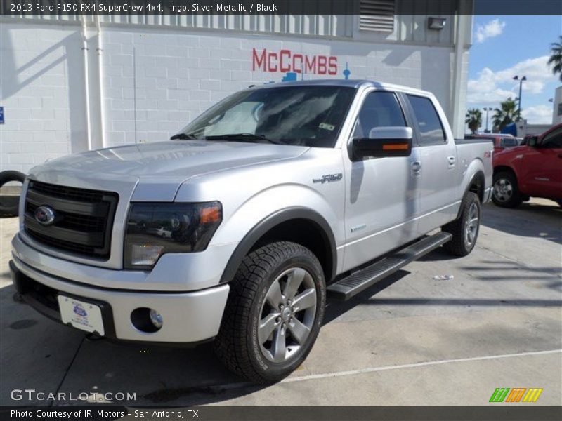 Ingot Silver Metallic / Black 2013 Ford F150 FX4 SuperCrew 4x4
