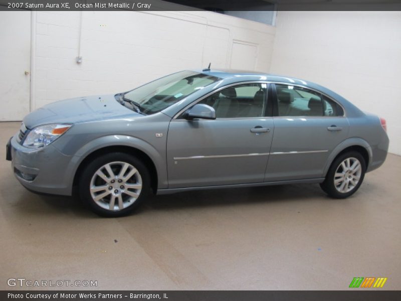 Ocean Mist Metallic / Gray 2007 Saturn Aura XE