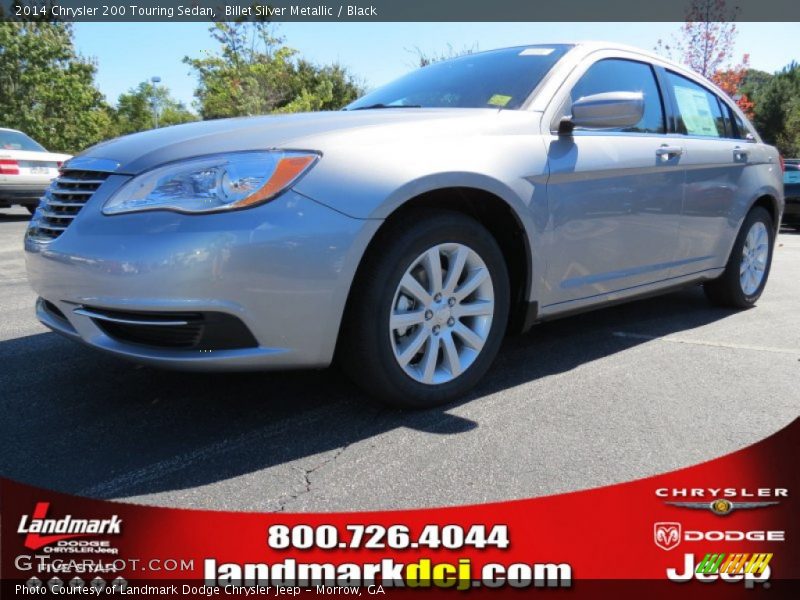 Billet Silver Metallic / Black 2014 Chrysler 200 Touring Sedan