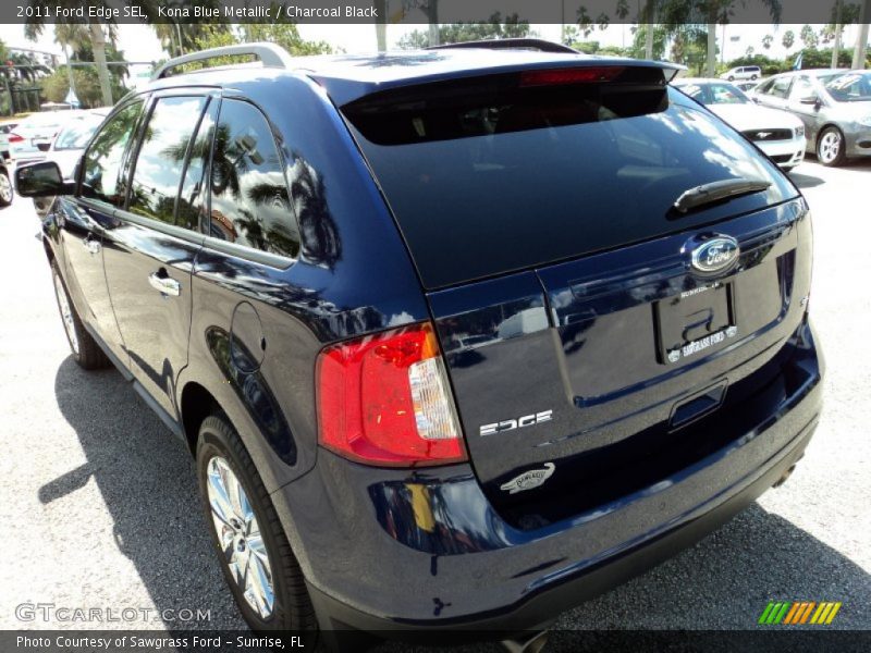 Kona Blue Metallic / Charcoal Black 2011 Ford Edge SEL