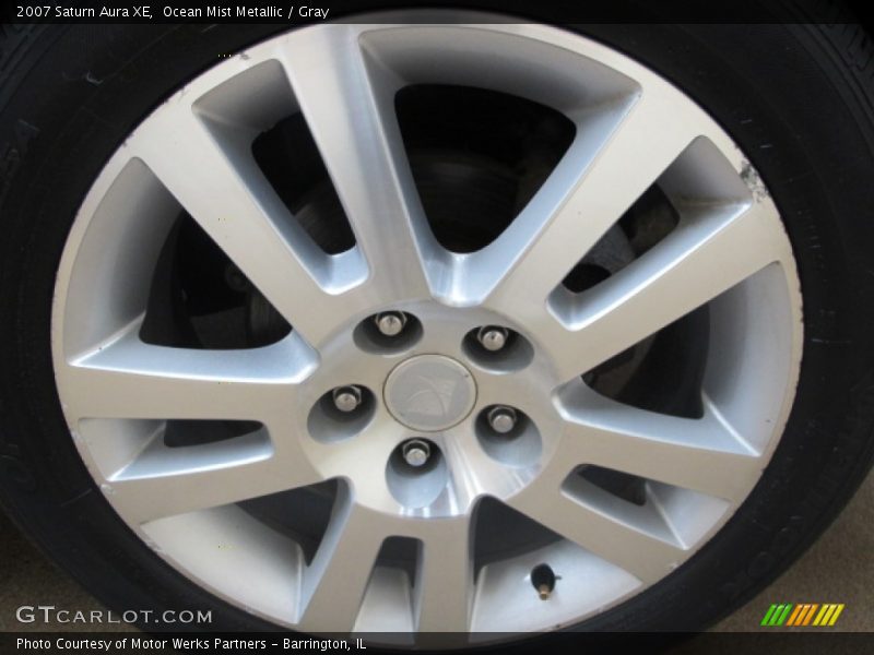 Ocean Mist Metallic / Gray 2007 Saturn Aura XE