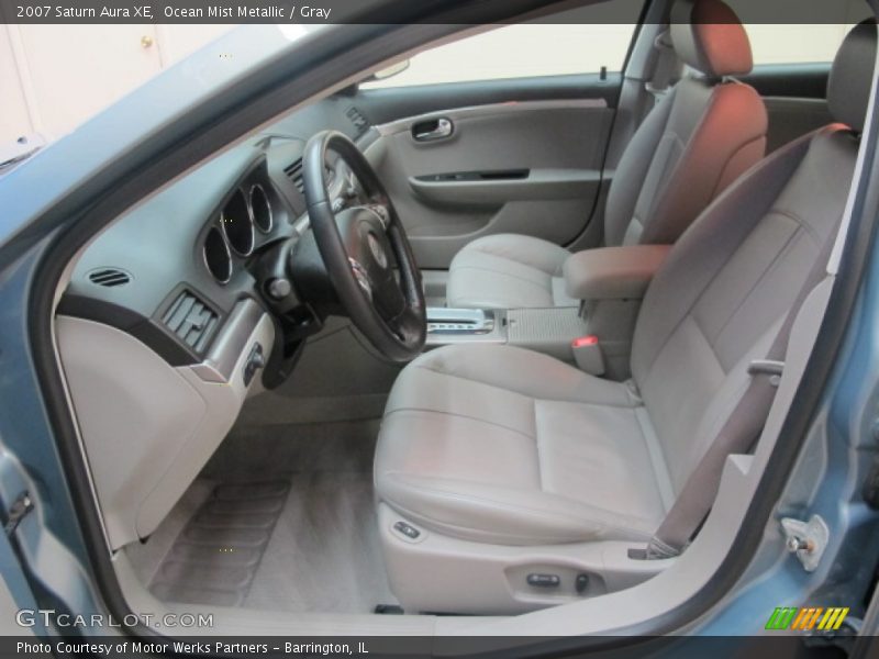 Ocean Mist Metallic / Gray 2007 Saturn Aura XE
