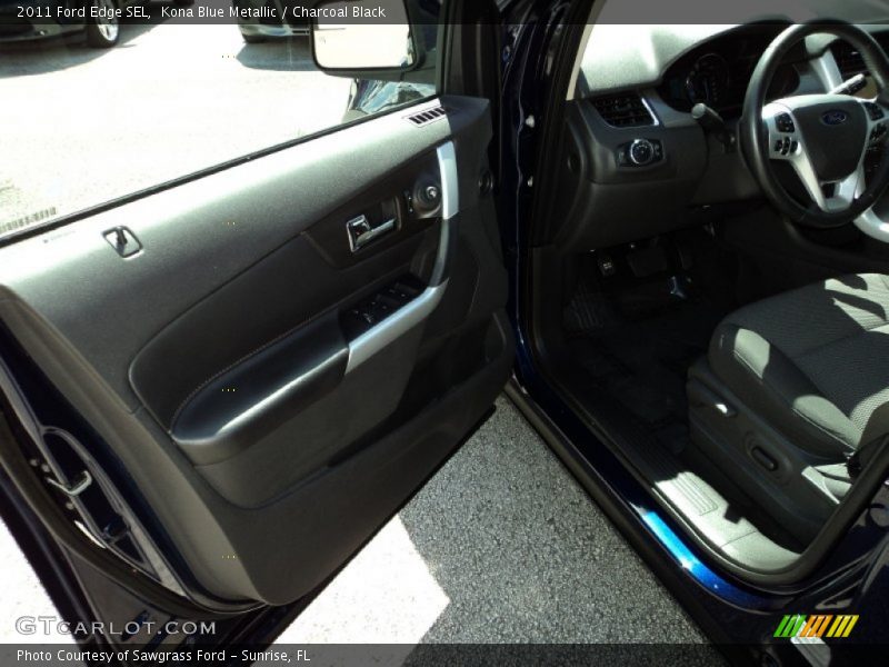 Kona Blue Metallic / Charcoal Black 2011 Ford Edge SEL
