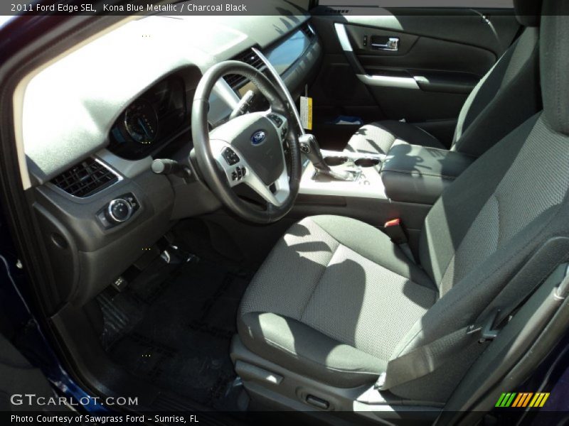 Kona Blue Metallic / Charcoal Black 2011 Ford Edge SEL
