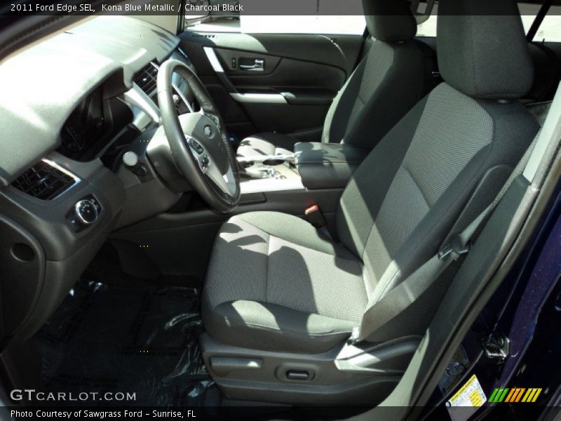 Kona Blue Metallic / Charcoal Black 2011 Ford Edge SEL