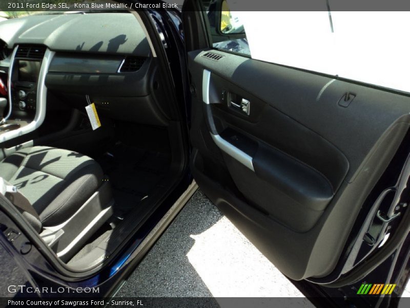 Kona Blue Metallic / Charcoal Black 2011 Ford Edge SEL