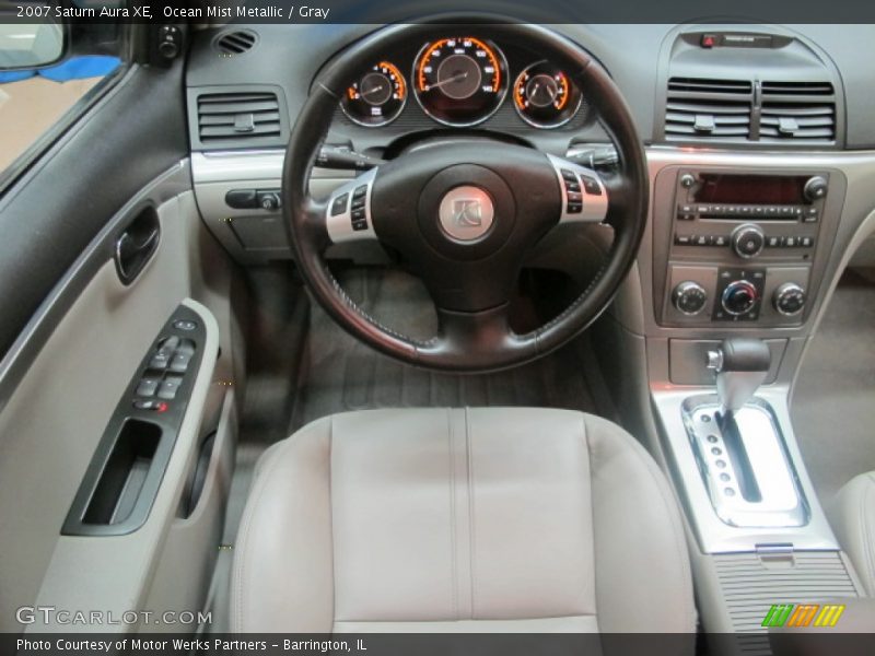 Ocean Mist Metallic / Gray 2007 Saturn Aura XE