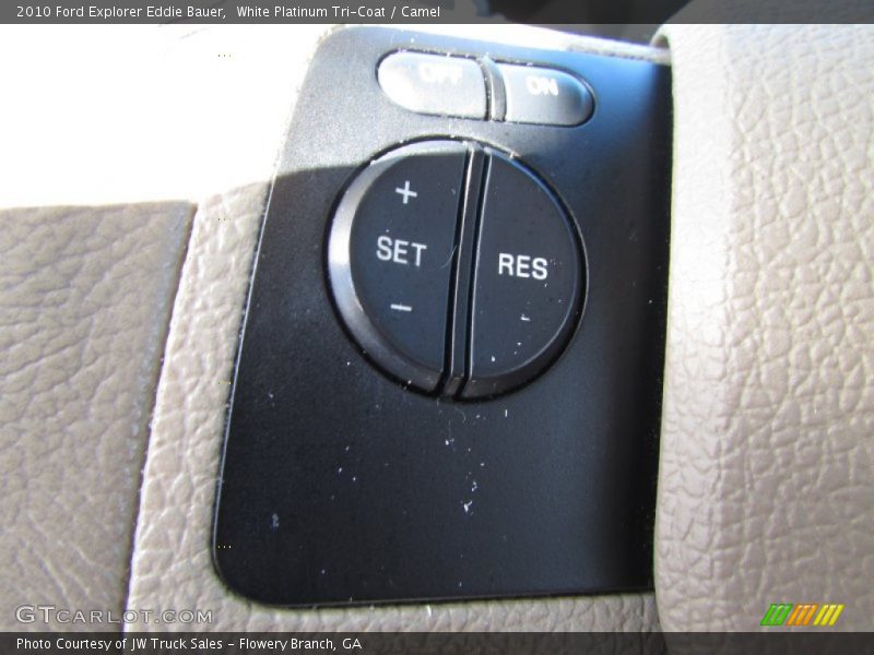 White Platinum Tri-Coat / Camel 2010 Ford Explorer Eddie Bauer