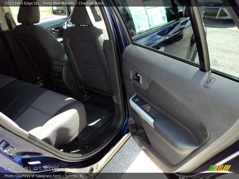 Kona Blue Metallic / Charcoal Black 2011 Ford Edge SEL