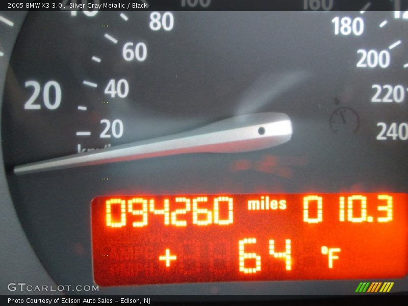 Silver Gray Metallic / Black 2005 BMW X3 3.0i