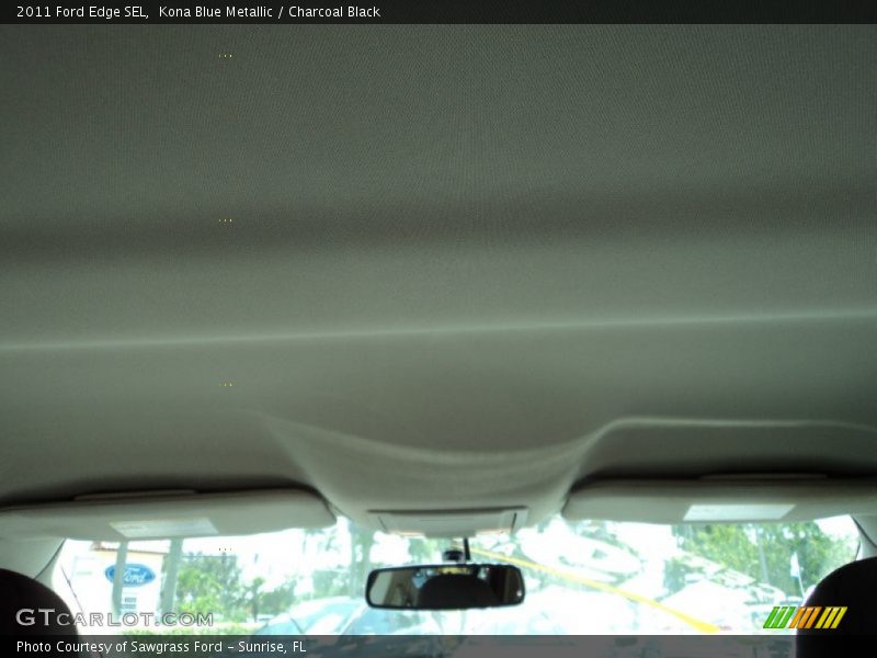 Kona Blue Metallic / Charcoal Black 2011 Ford Edge SEL