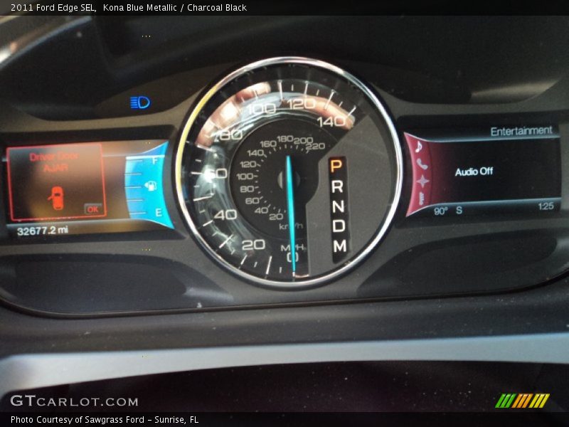 Kona Blue Metallic / Charcoal Black 2011 Ford Edge SEL