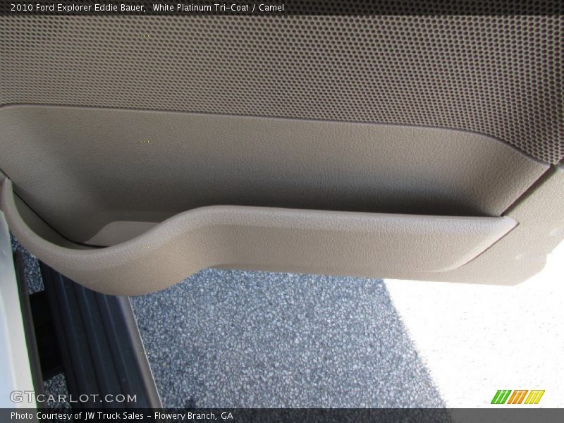 White Platinum Tri-Coat / Camel 2010 Ford Explorer Eddie Bauer