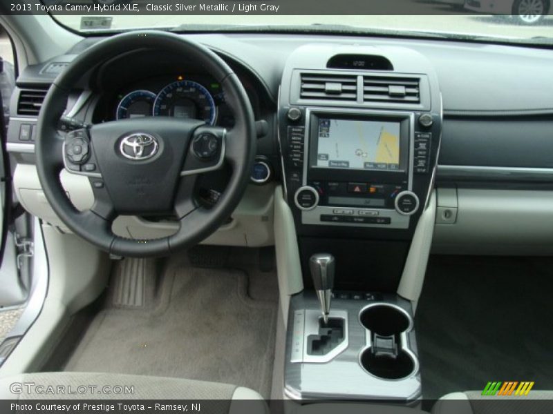 Classic Silver Metallic / Light Gray 2013 Toyota Camry Hybrid XLE