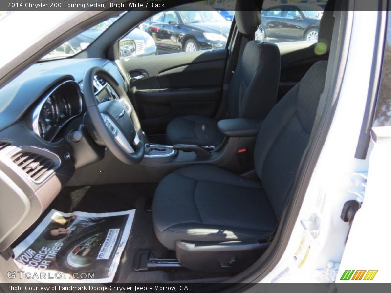 Bright White / Black 2014 Chrysler 200 Touring Sedan
