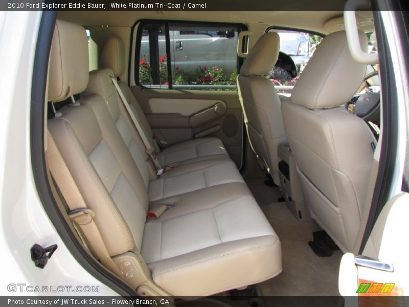White Platinum Tri-Coat / Camel 2010 Ford Explorer Eddie Bauer