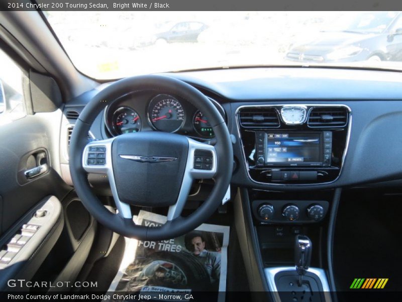 Bright White / Black 2014 Chrysler 200 Touring Sedan