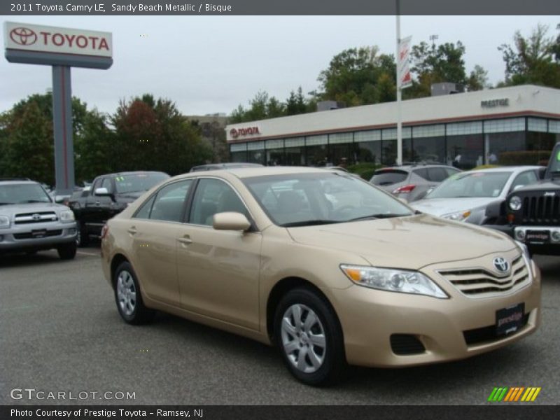 Sandy Beach Metallic / Bisque 2011 Toyota Camry LE