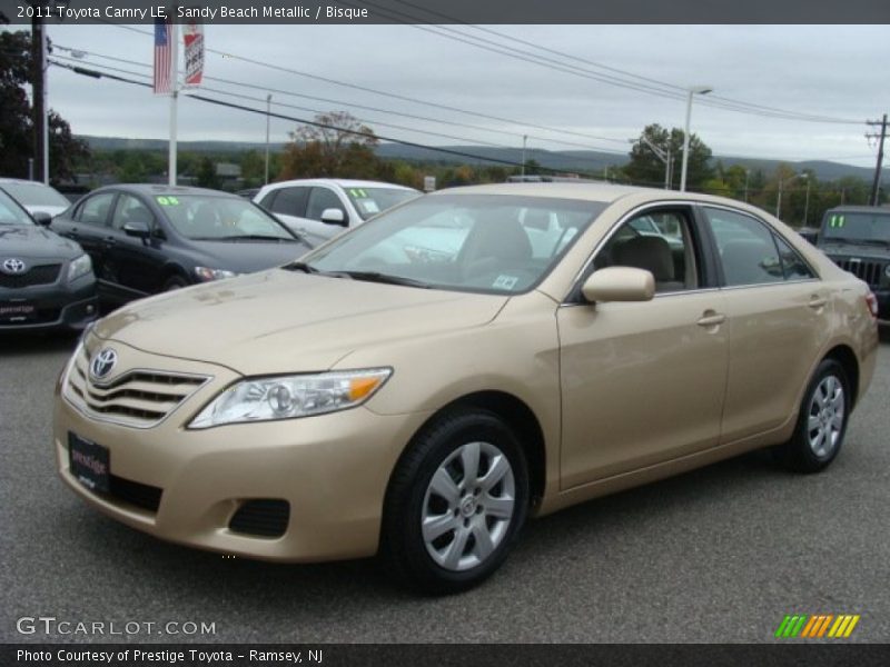 Sandy Beach Metallic / Bisque 2011 Toyota Camry LE