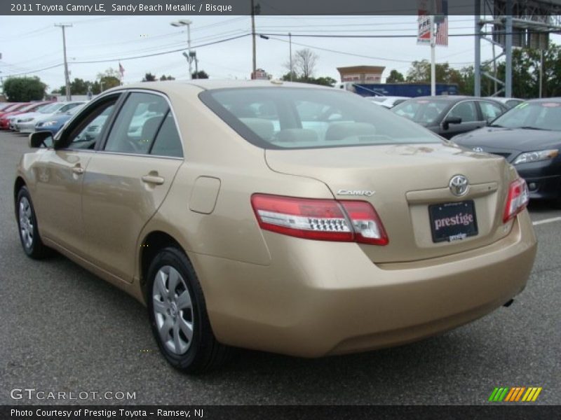 Sandy Beach Metallic / Bisque 2011 Toyota Camry LE