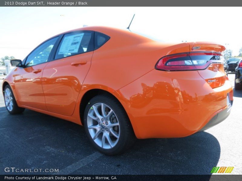 Header Orange / Black 2013 Dodge Dart SXT