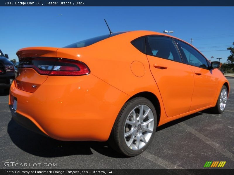 Header Orange / Black 2013 Dodge Dart SXT
