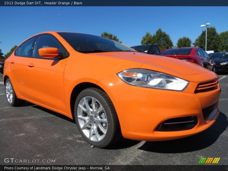 Header Orange / Black 2013 Dodge Dart SXT