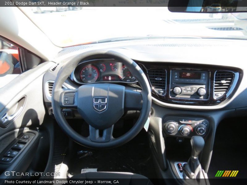 Header Orange / Black 2013 Dodge Dart SXT