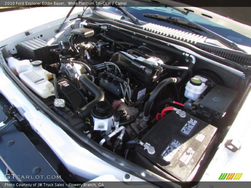 White Platinum Tri-Coat / Camel 2010 Ford Explorer Eddie Bauer