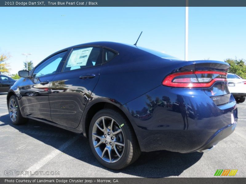 True Blue Pearl Coat / Black 2013 Dodge Dart SXT