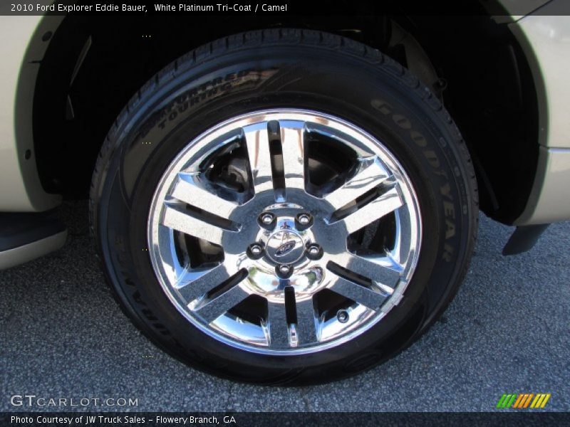 White Platinum Tri-Coat / Camel 2010 Ford Explorer Eddie Bauer