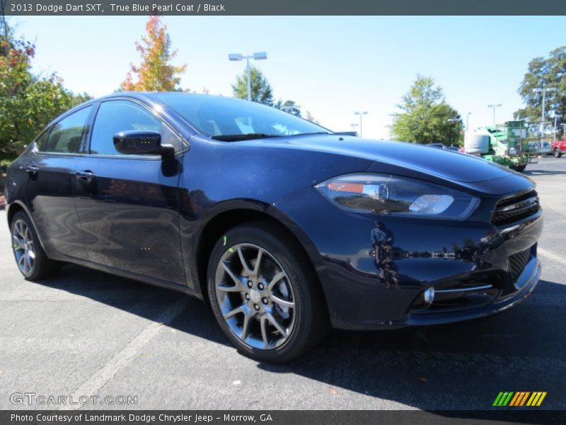 True Blue Pearl Coat / Black 2013 Dodge Dart SXT