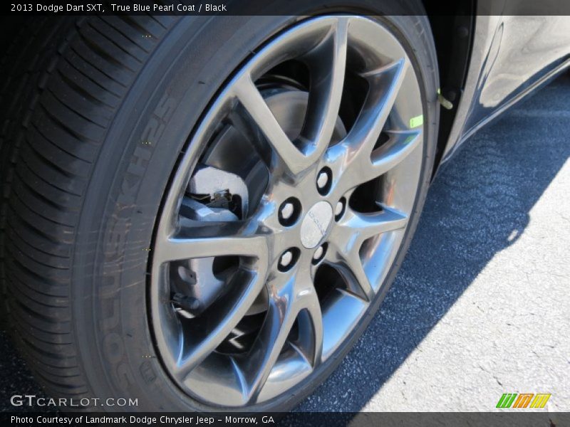 True Blue Pearl Coat / Black 2013 Dodge Dart SXT
