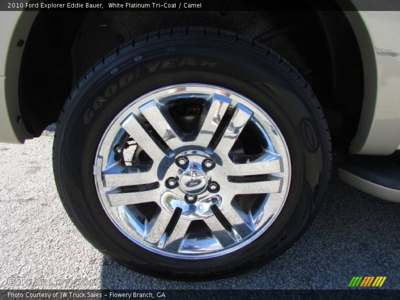 White Platinum Tri-Coat / Camel 2010 Ford Explorer Eddie Bauer