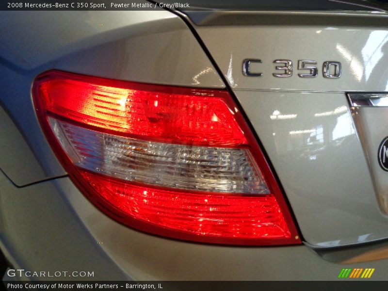 Pewter Metallic / Grey/Black 2008 Mercedes-Benz C 350 Sport