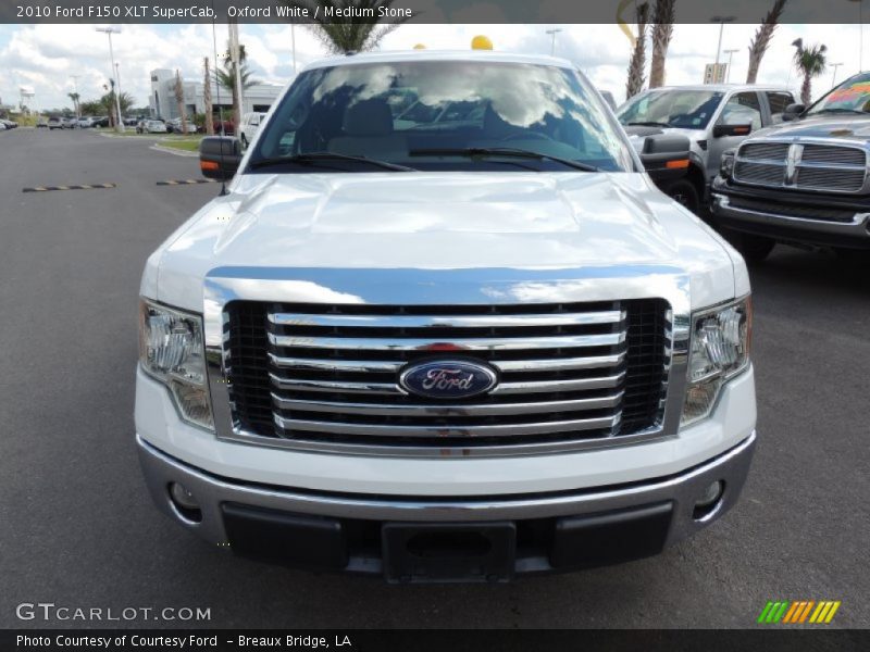 Oxford White / Medium Stone 2010 Ford F150 XLT SuperCab