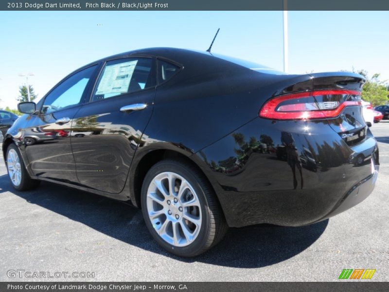 Pitch Black / Black/Light Frost 2013 Dodge Dart Limited