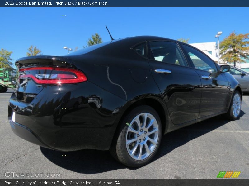 Pitch Black / Black/Light Frost 2013 Dodge Dart Limited