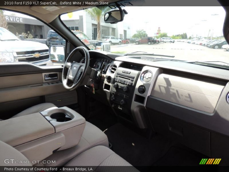 Oxford White / Medium Stone 2010 Ford F150 XLT SuperCab