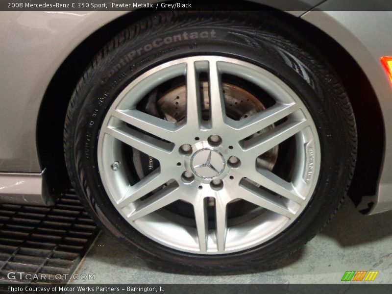 Pewter Metallic / Grey/Black 2008 Mercedes-Benz C 350 Sport