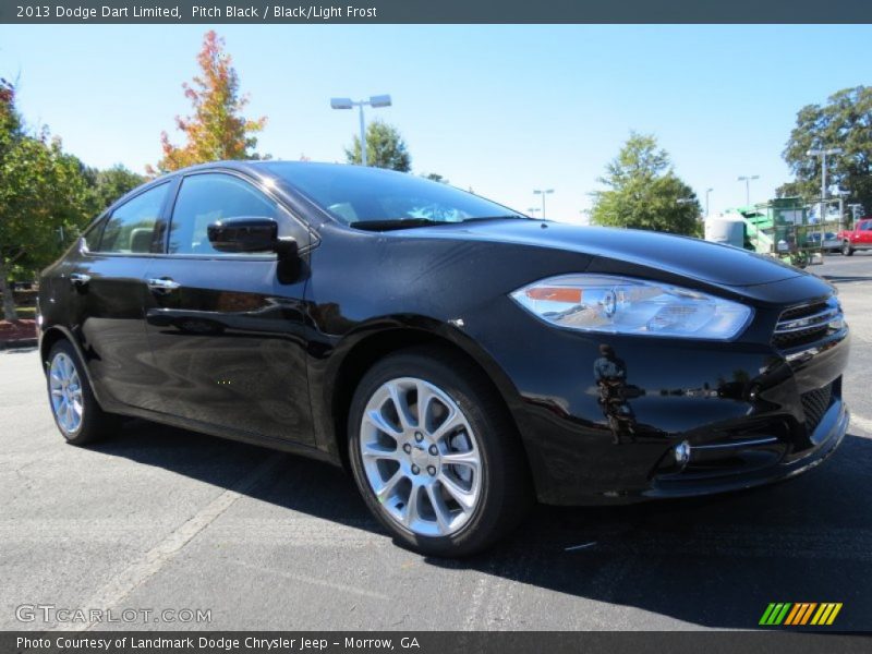 Pitch Black / Black/Light Frost 2013 Dodge Dart Limited