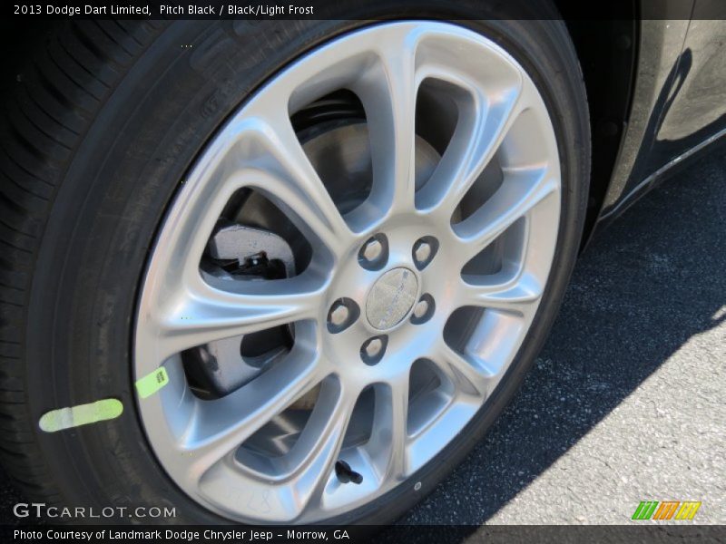 Pitch Black / Black/Light Frost 2013 Dodge Dart Limited