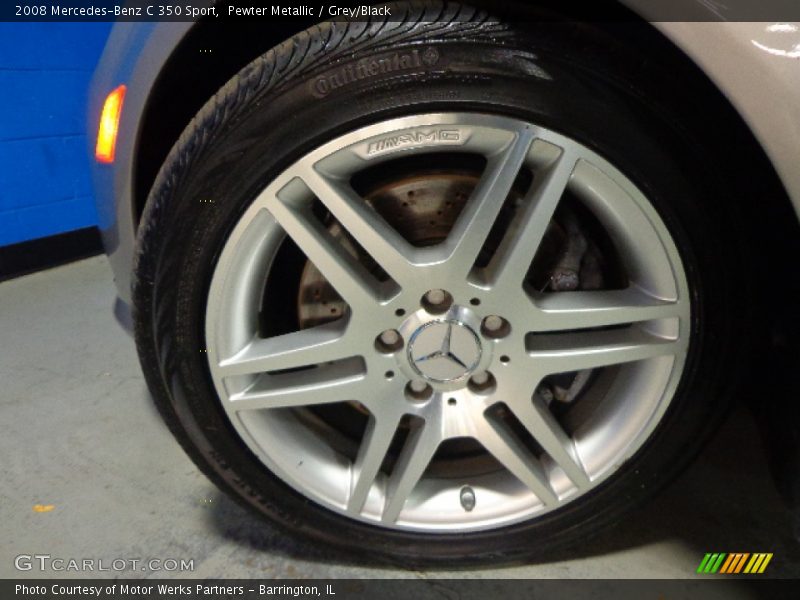 Pewter Metallic / Grey/Black 2008 Mercedes-Benz C 350 Sport